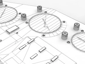 mi-8mt mi-17mt right panels board russian 3D Model