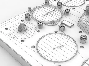 mi-8mt mi-17mt right panels board russian 3D Model