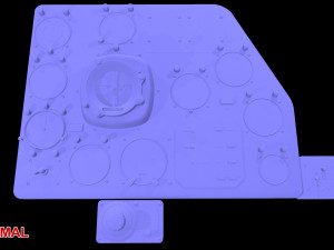mi-8mt mi-17mt right panels board russian 3D 模型