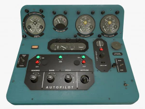 mi-8mt mi-17mt pannelli centrali quadro inglese Modello 3D