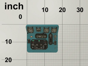 mi-8mt mi-17mt central panels board english Modelo 3D