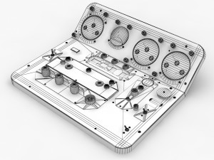 mi-8mt mi-17mt central panels board english Modelo 3D