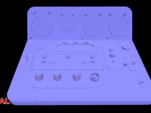 mi-8mt mi-17mt central panels board english Modelo 3D