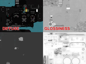 mi-8mt mi-17mt central panels board english Modelo 3D