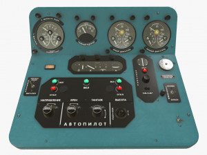 mi-8mt mi-17mt central panels board russian Model 3D