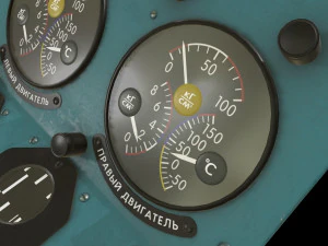 mi-8mt mi-17mt central panels board russian 3D Model