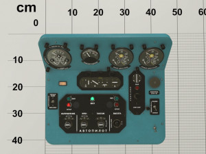 mi-8mt mi-17mt central panels board russian Modello 3D