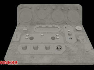 mi-8mt mi-17mt central panels board russian Modello 3D