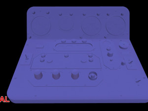 mi-8mt mi-17mt central panels board russian Modello 3D