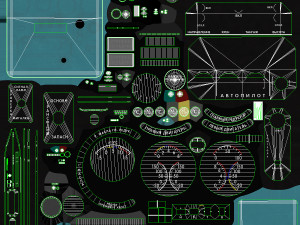 mi-8mt mi-17mt central panels board russian Modello 3D