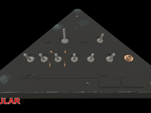 mi-8mt mi-17mt left triangular board russian Modèle 3D