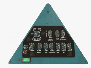 mi-8mt mi-17mt right triangular board english 3D मॉडल