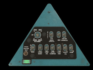 mi-8mt mi-17mt right triangular board english 3D Model