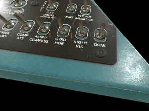 Mi-8MT Right Triangular Panels Board --248-- 3D Model