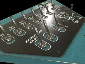 Mi-8MT Right Triangular Panels Board --248-- 3D Model