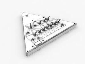 Mi-8MT Right Triangular Panels Board --248-- 3D Model
