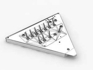 Mi-8MT Right Triangular Panels Board --248-- 3D Model
