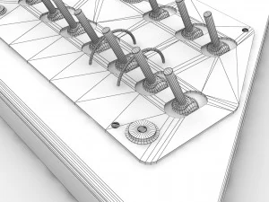 Mi-8MT Right Triangular Panels Board --248-- 3D Model