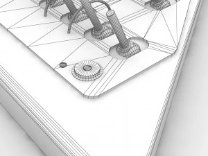 Mi-8MT Right Triangular Panels Board --248-- 3D Model