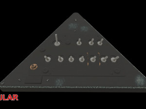 mi-8mt mi-17mt right triangular board english 3D Model