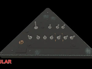Mi-8MT Right Triangular Panels Board --248-- 3D Model