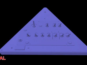Mi-8MT Right Triangular Panels Board --248-- 3D Model