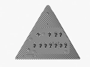 Mi-8MT Right Triangular Panels Board --248-- 3D Model