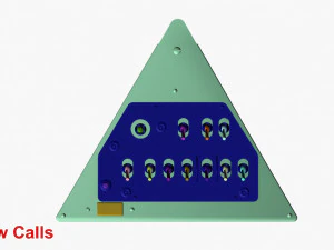 Mi-8MT Right Triangular Panels Board --248-- 3D Model