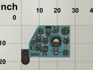 Mi-8MT Left Panels Board --251-- 3D Model