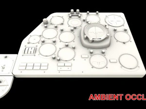 Mi-8MT Left Panels Board --251-- 3D Model