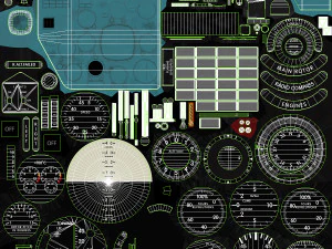 Mi-8MT Left Panels Board --251-- 3D Model