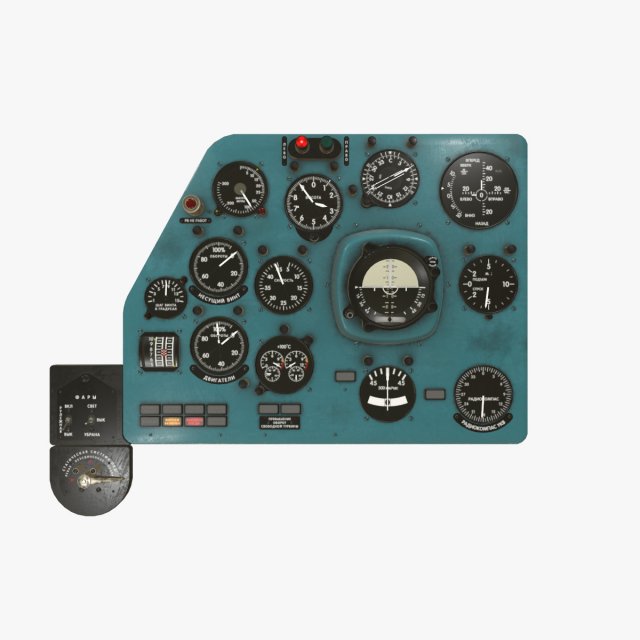 mi-8mt mi-17mt left panels board russian Modelo 3D .c4d .max .obj .3ds .fbx .stl .blend 