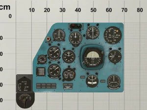 mi-8mt mi-17mt left panels board russian 3D Model