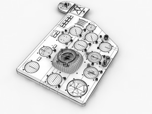 mi-8mt mi-17mt left panels board russian Modelo 3D