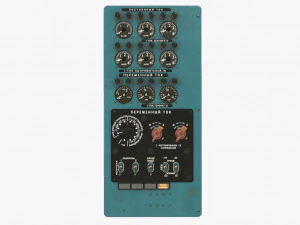 mi-8mt mi-17mt 전원 패널 보드 러시아어 3D 모델