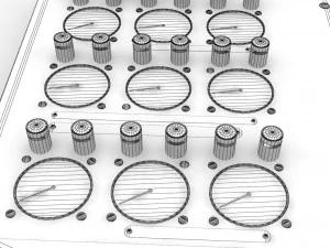 mi-8mt mi-17mt power panels board english 3D Model