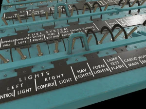 Mi-8MT Right Circuit Breaker Console --246-- 3D Model