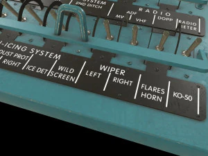 Mi-8MT Right Circuit Breaker Console --246-- 3D Model
