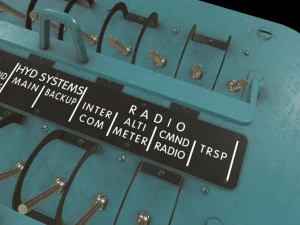 Mi-8MT Right Circuit Breaker Console --246-- 3D Model