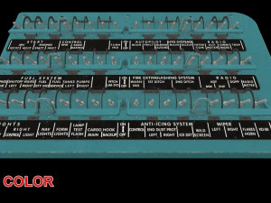 Mi-8MT Right Circuit Breaker Console --246-- 3D Model