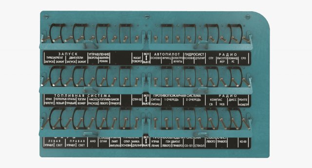 mi-8mt mi-17mt right circuit console russian 3D Model .c4d .max .obj .3ds .fbx .stl .blend 