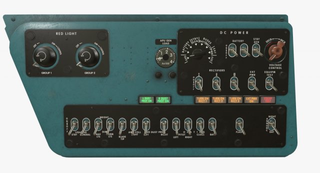 mi-8mt mi-17mt right side console english Model 3D .c4d .max .obj .3ds .fbx .stl .blend 