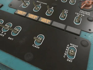 mi-8mt mi-17mt right side console english 3D Model