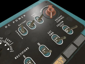 mi-8mt mi-17mt right side console english 3D Model