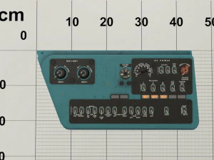 mi-8mt mi-17mt right side console english 3D Model