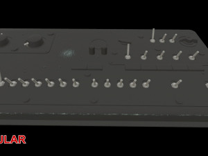 mi-8mt mi-17mt right side console english Model 3D