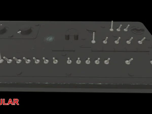 mi-8mt mi-17mt right side console english 3D Model
