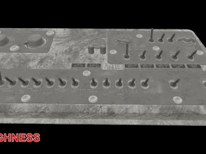 mi-8mt mi-17mt right side console english 3D Model