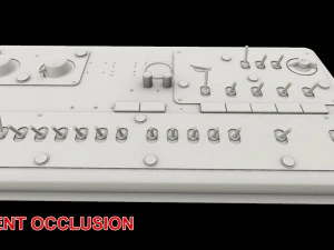 mi-8mt mi-17mt right side console english 3D Model