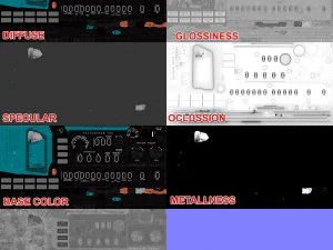 mi-8mt mi-17mt right side console english 3D Model